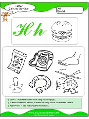 H Sesi Çalışma Sayfaları